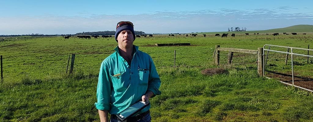rancher in field