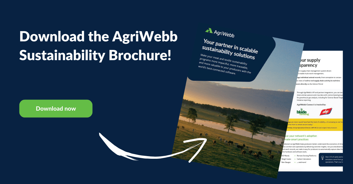 AgriWebb sustainability brochure