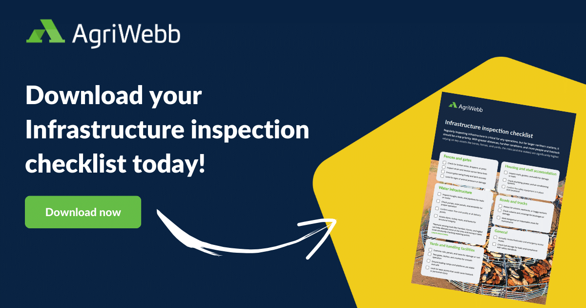 Infrastructure inspection checklist