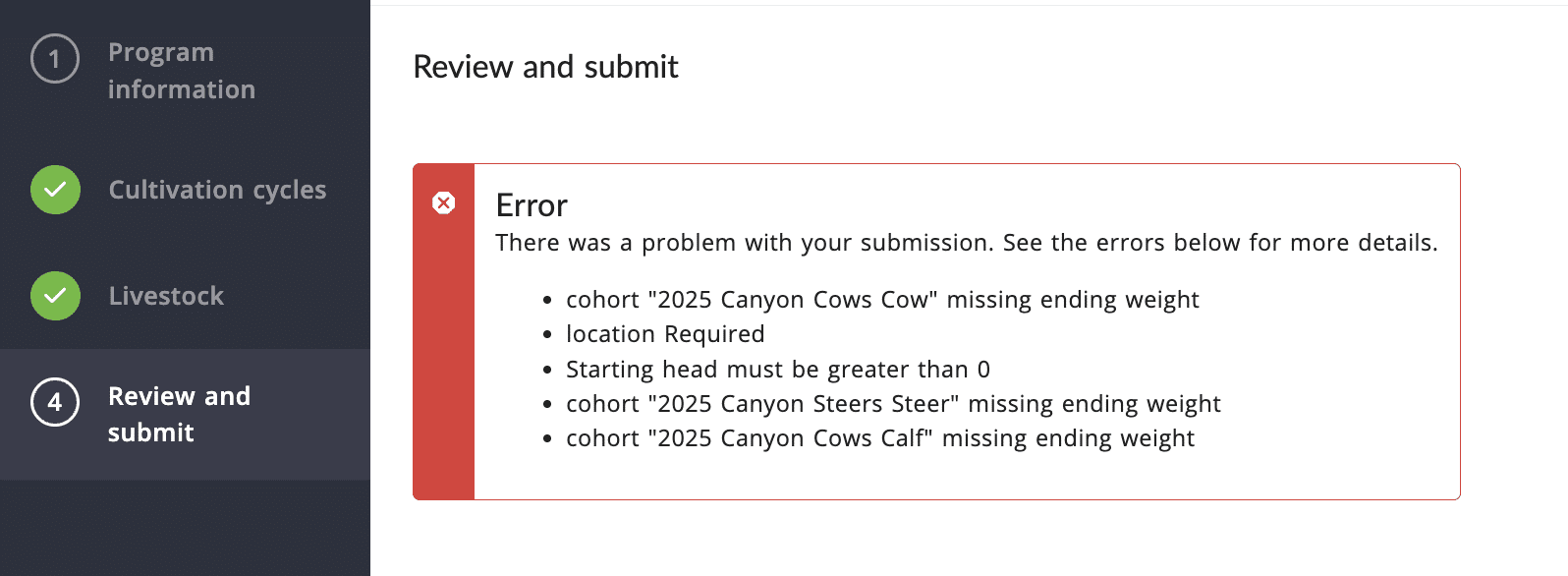 AgriWebb Program Hub - QA/QC